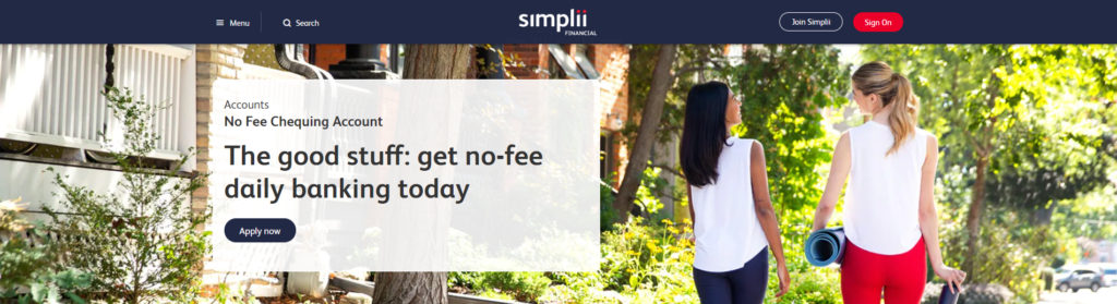 Simplii Financial's chequing account.